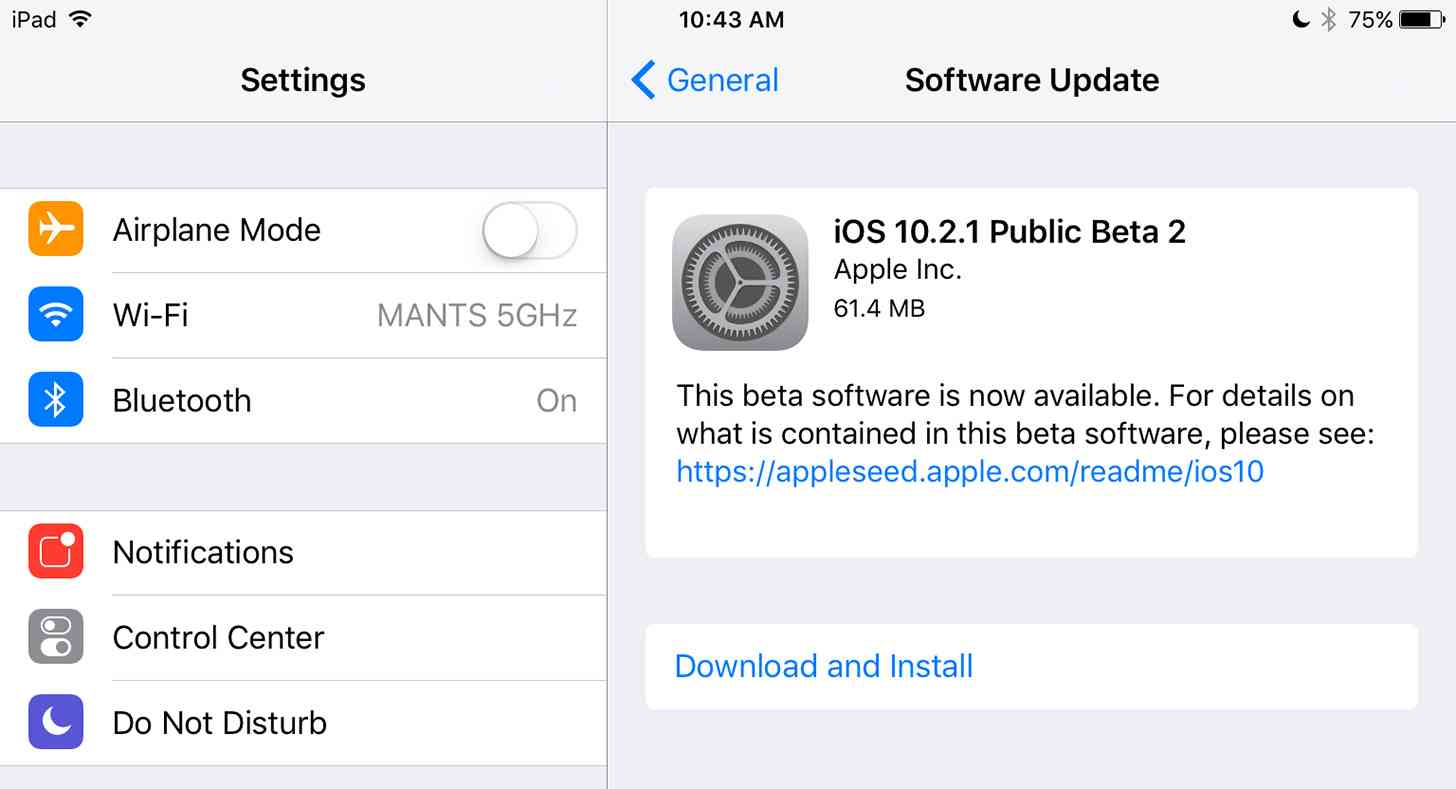 iOS 10.2.1 beta 2 rolling out to public testers along with watchOS 3.1.