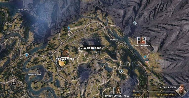 Far Cry 5 Call Of The Wild Wolf Beacons Locations Far Cry 5 Wolf Beacon Locations with Map, Call of the Wild