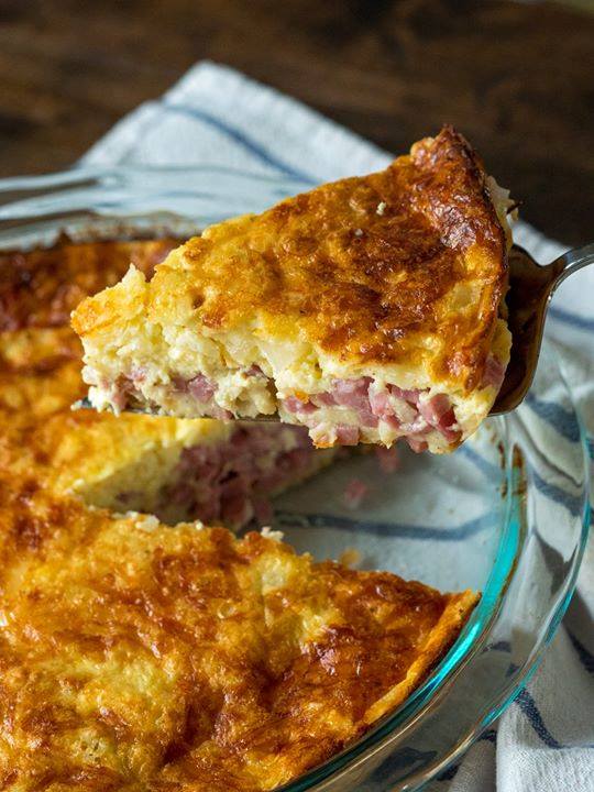Impossible Ham 'N Swiss Pie