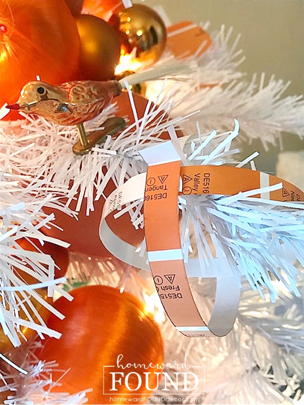 diy paint chip ornaments homeward found decor