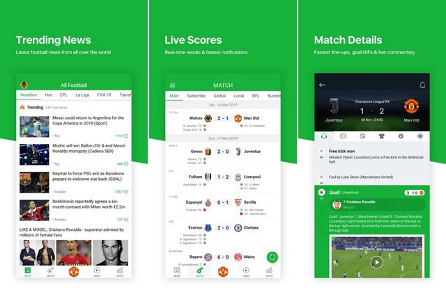 أفضل تطبيقات لمتابعة اخبار ونتائج مباريات كرة القدم للايفون