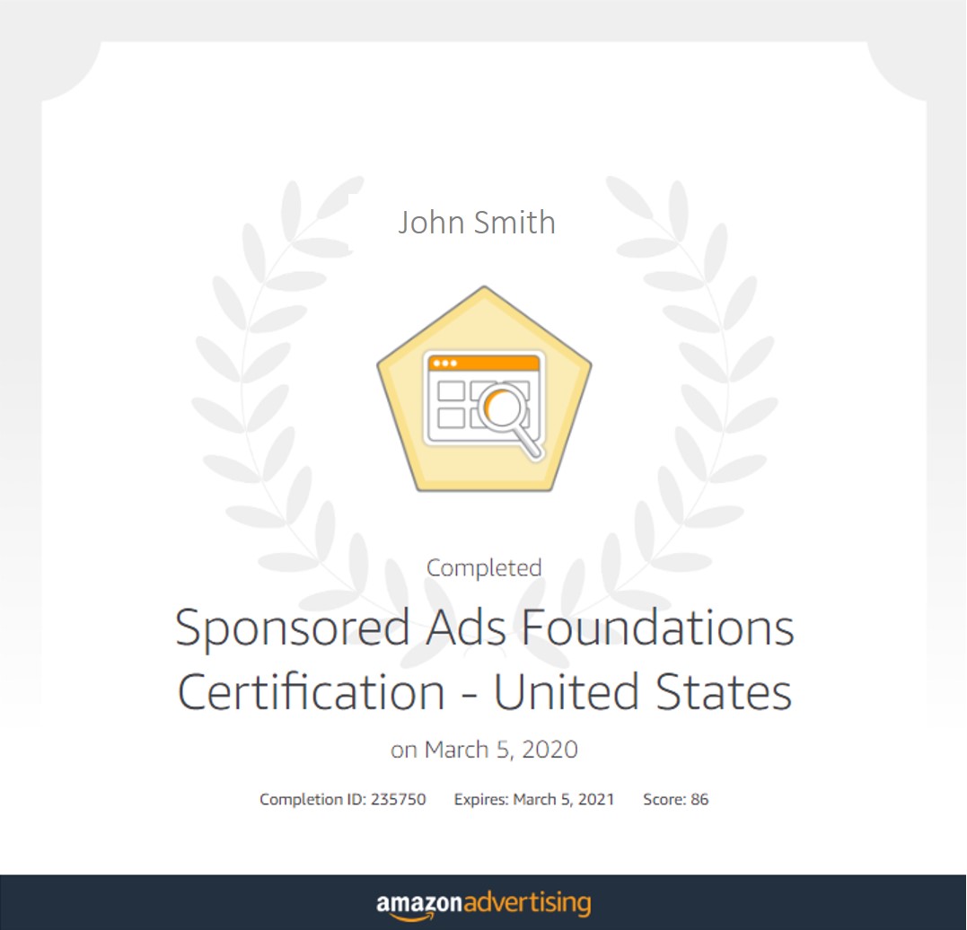 Amazon Sponsored Ads Foundations Certification Assessment Answers