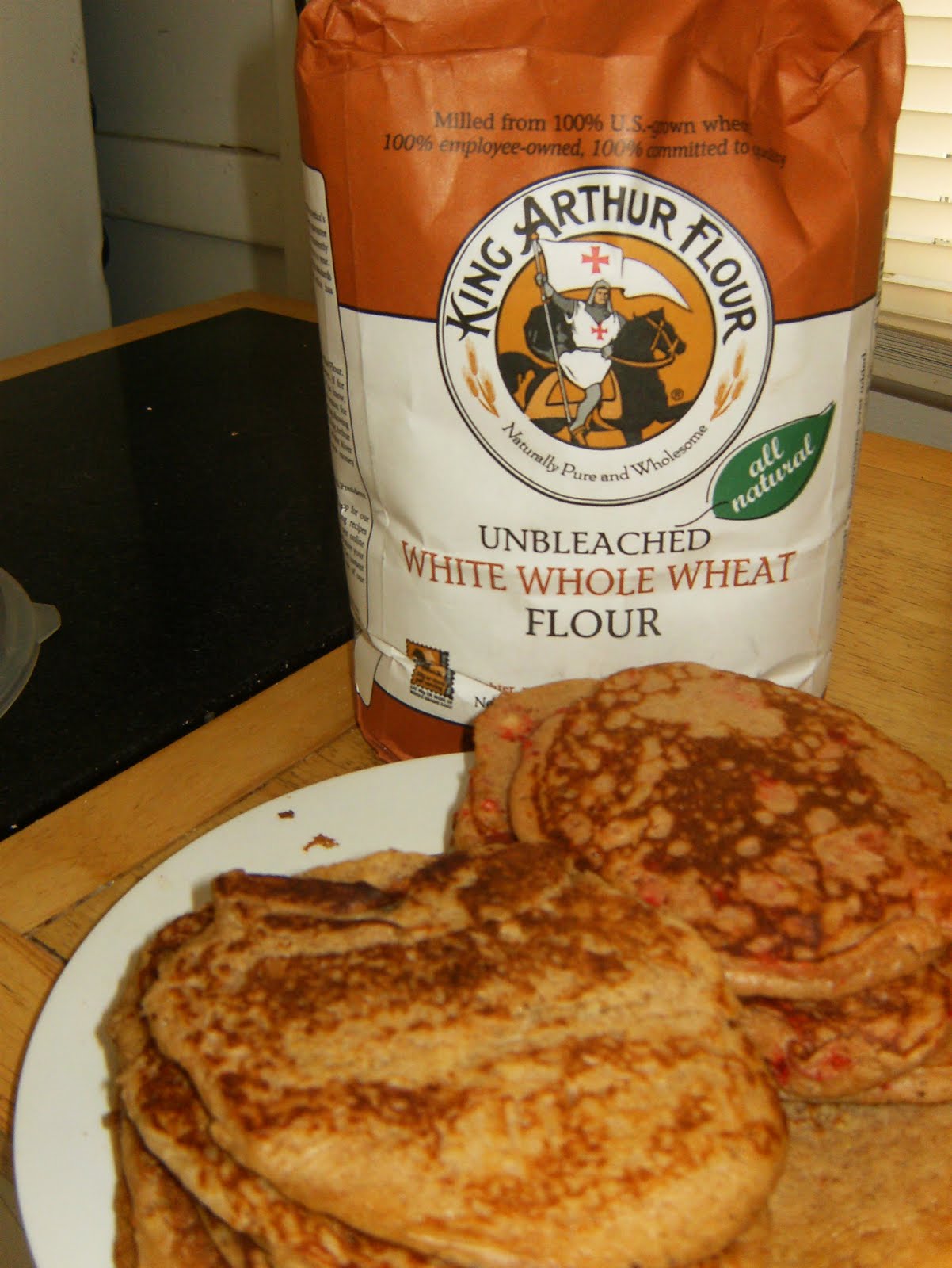 A Written Recipe Buttermilk White Whole Wheat Flour Pancakes