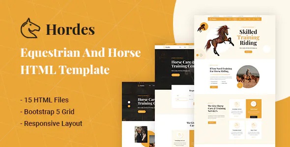 Best Equestrian And Horse HTML Template