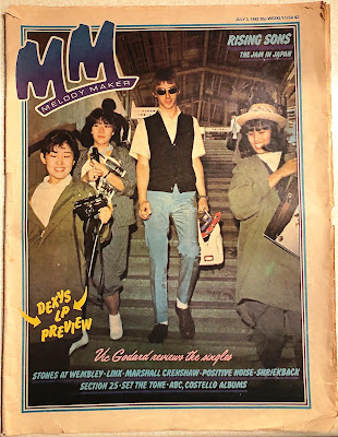 Melody Maker front cover featuring Paul Weller 3rd July 1982