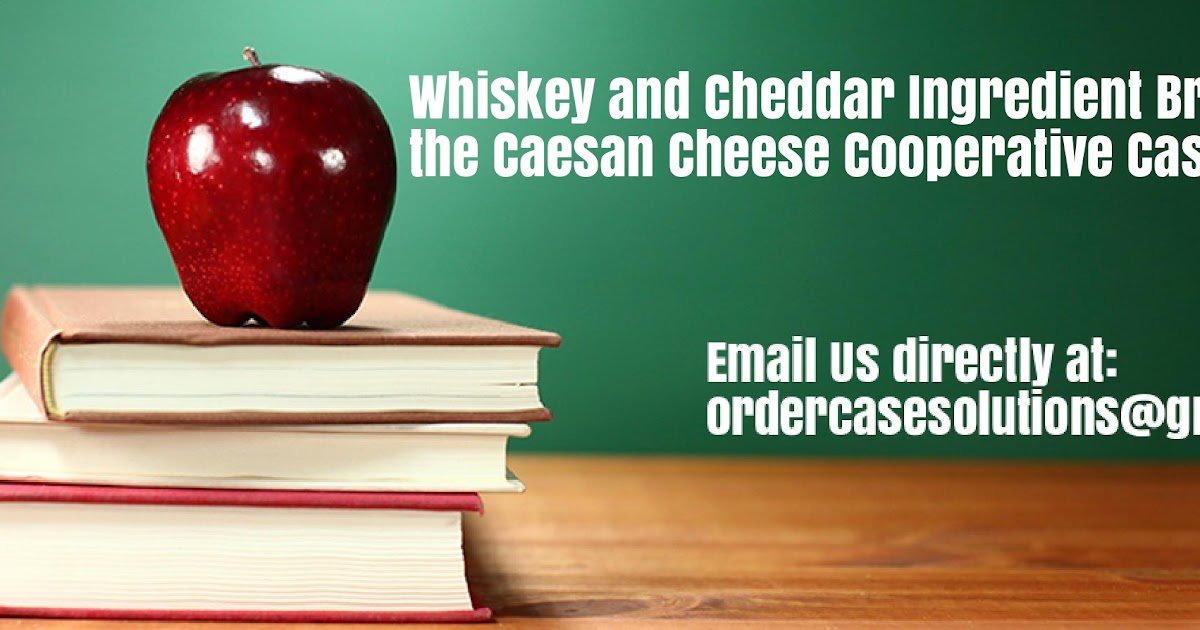 Whiskey and Cheddar Ingredient Branding at the Caesan Cheese