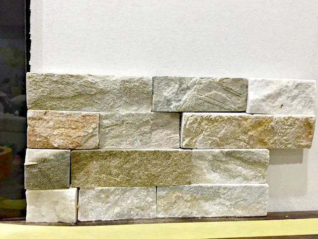 stacked stone from Lowe's