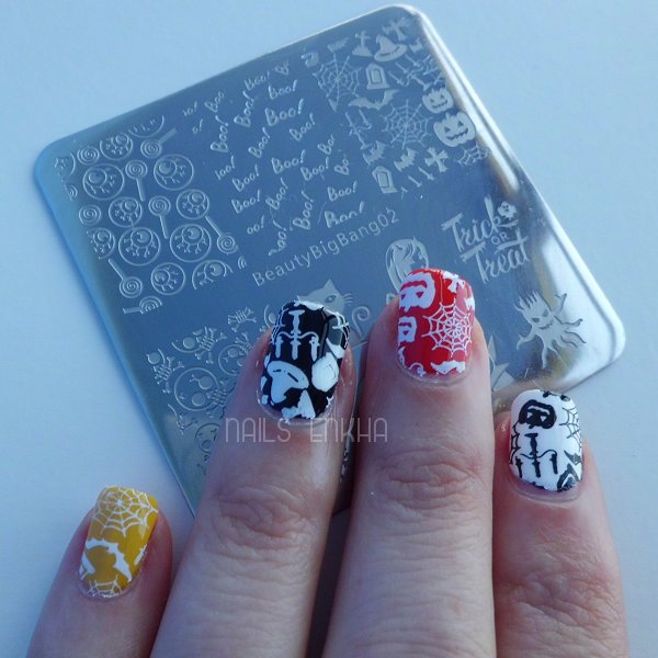 Halloween Nail Art Ghost Stamping Plate