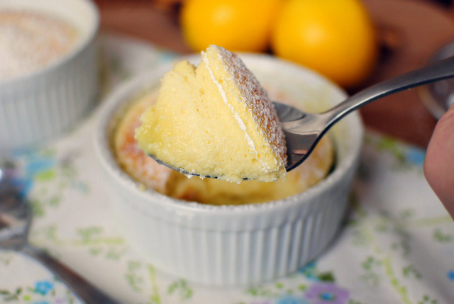 Simply Scratch Meyer Lemon Pudding Cake - Simply Scratch