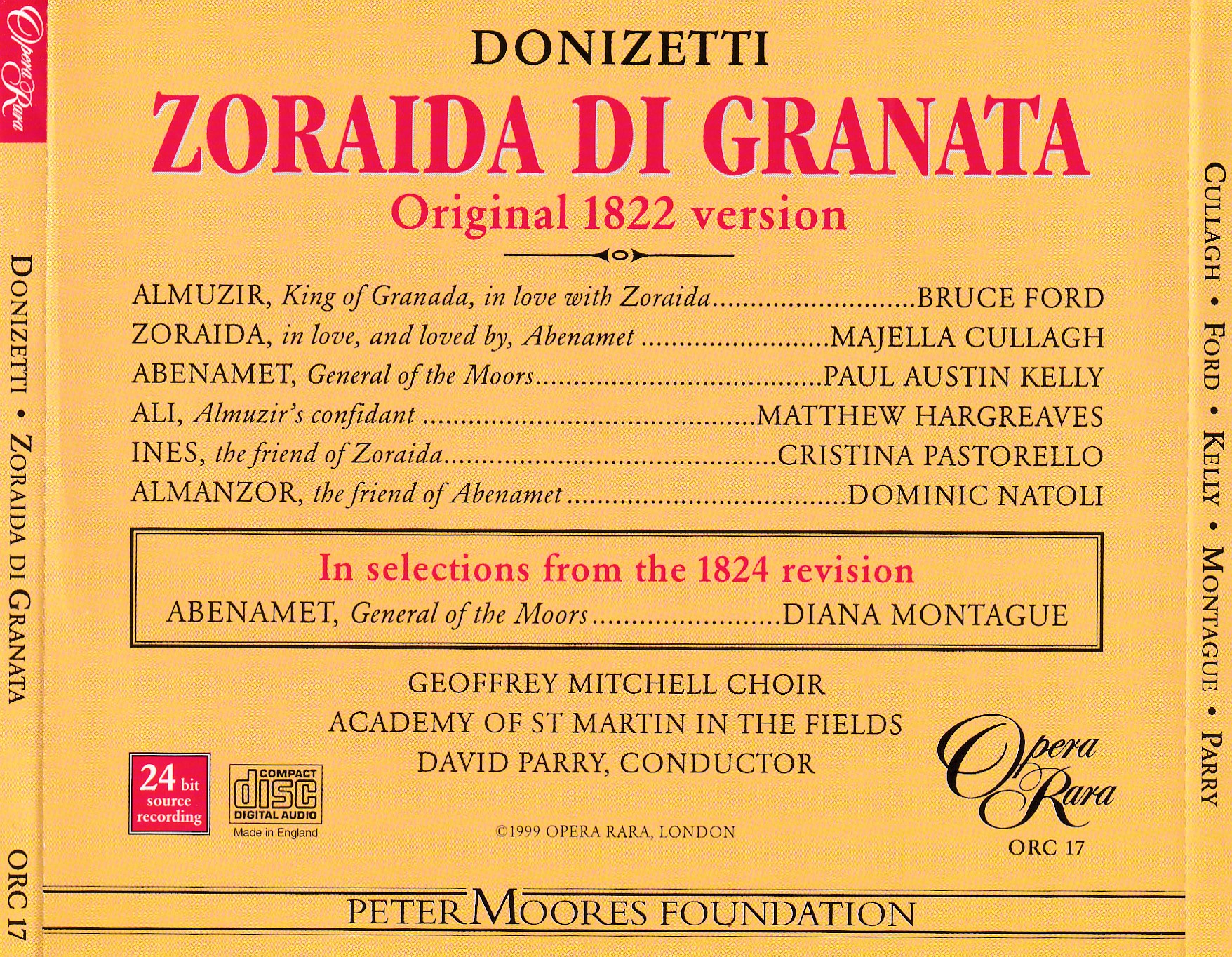 afina tus oidos Donizetti Zoraida di Granata Parry 1998