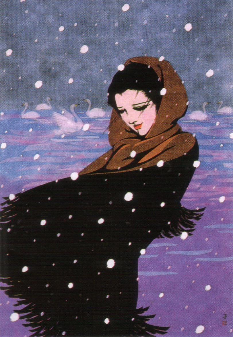 関口コオ作品 版画 上州の四季(春・夏・秋・冬)