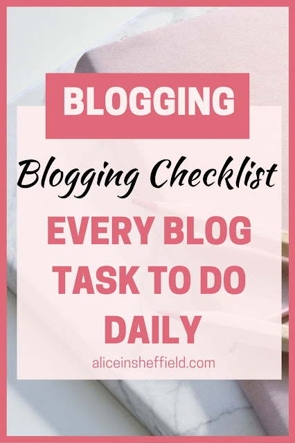 Blogging Checklist