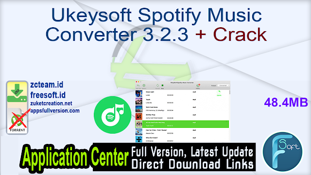 Ukeysoft Spotify Music Converter 3.2.3 + Crack_ ZcTeam.id