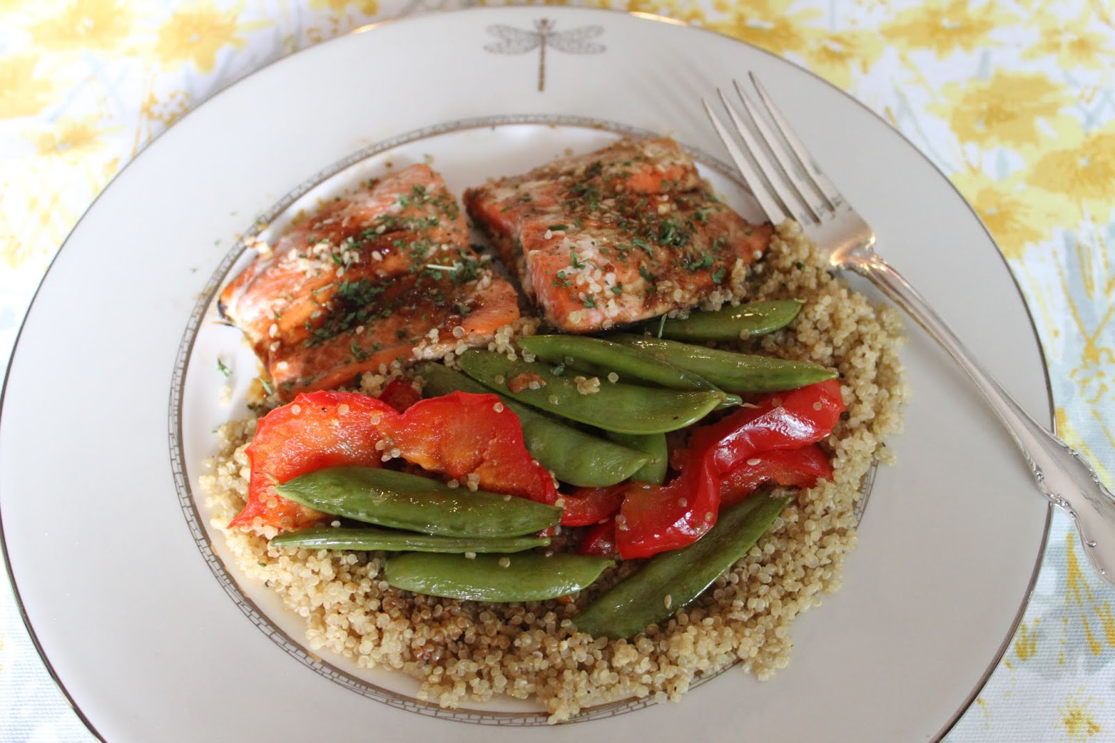 Ever Ready Molasses Soy Glazed Salmon with Vegetables