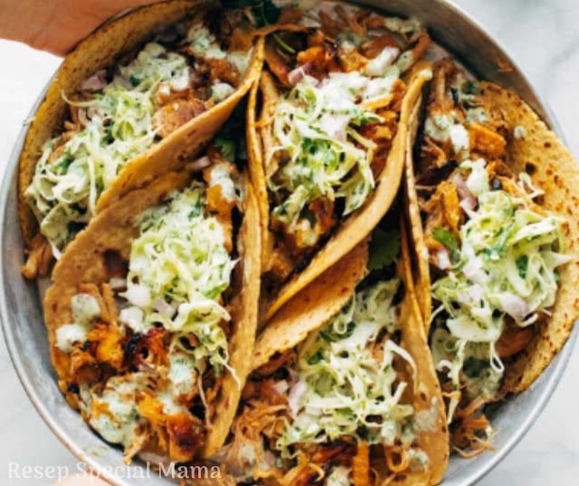 CHICKEN TACO WITH CABBAGE SLADA Resep Special Mama
