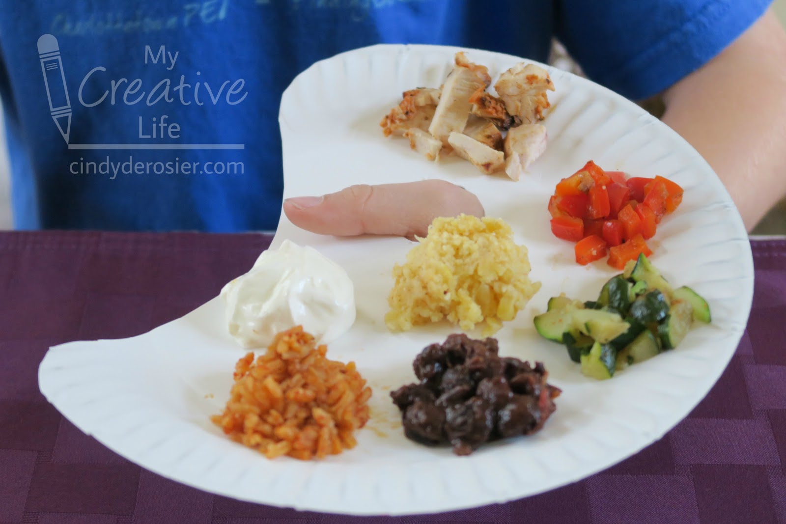 Cindy deRosier My Creative Life Paper Plate Artist's Palette. For