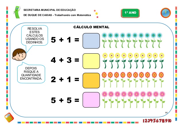 atividades Cálculo mental