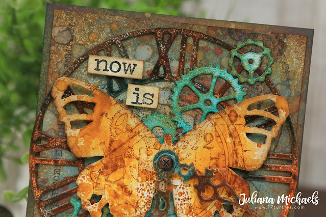 Now Is The Time Mixed Media Card by Juliana Michaels
