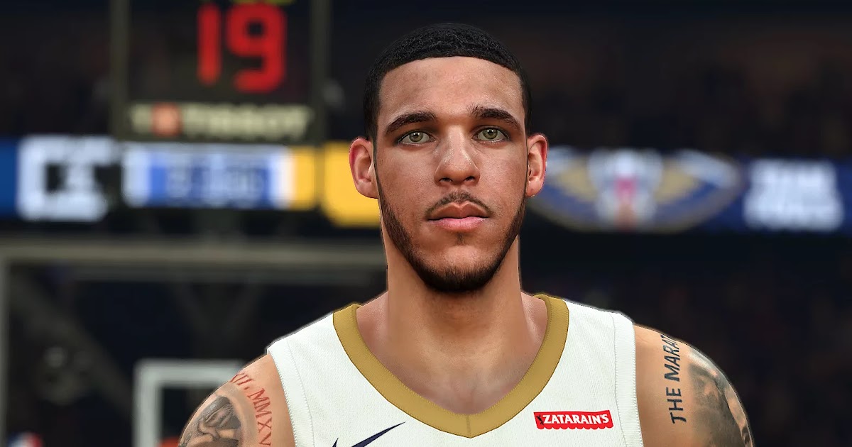 NBA 2K20 Lonzo Ball Cyberface by MLLR Shuajota Your