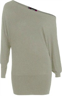 Oversized 80s Off-shoulder Sweatshirt