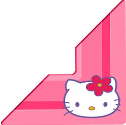 kitty hello clip borders border clipart frames party backgrounds graphics diys printables decoration check stuff