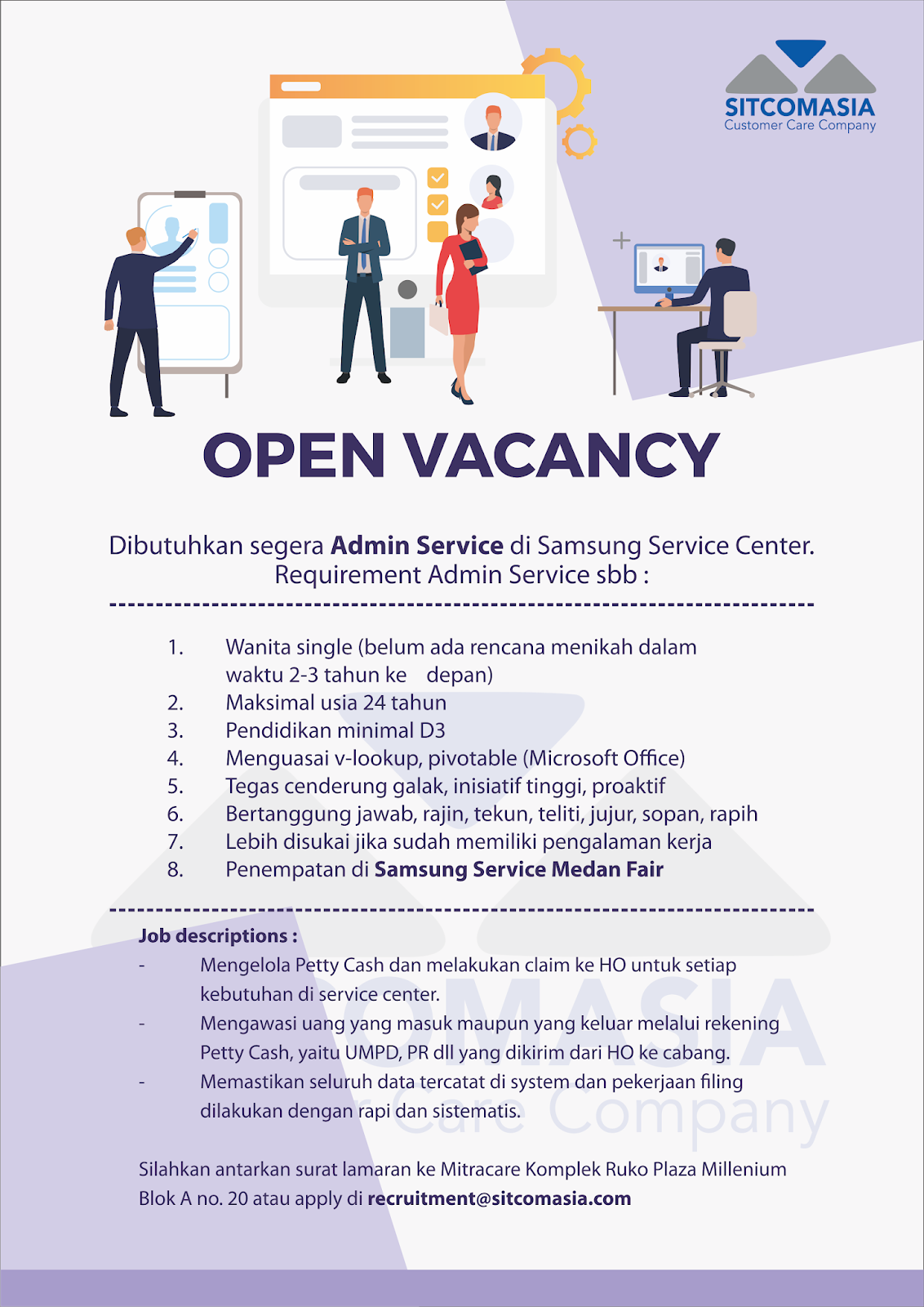 Lowongan Kerja Medan Terbaru Admin Service Samsung Service Center Medan Medanloker Com Lowongan Kerja Medan