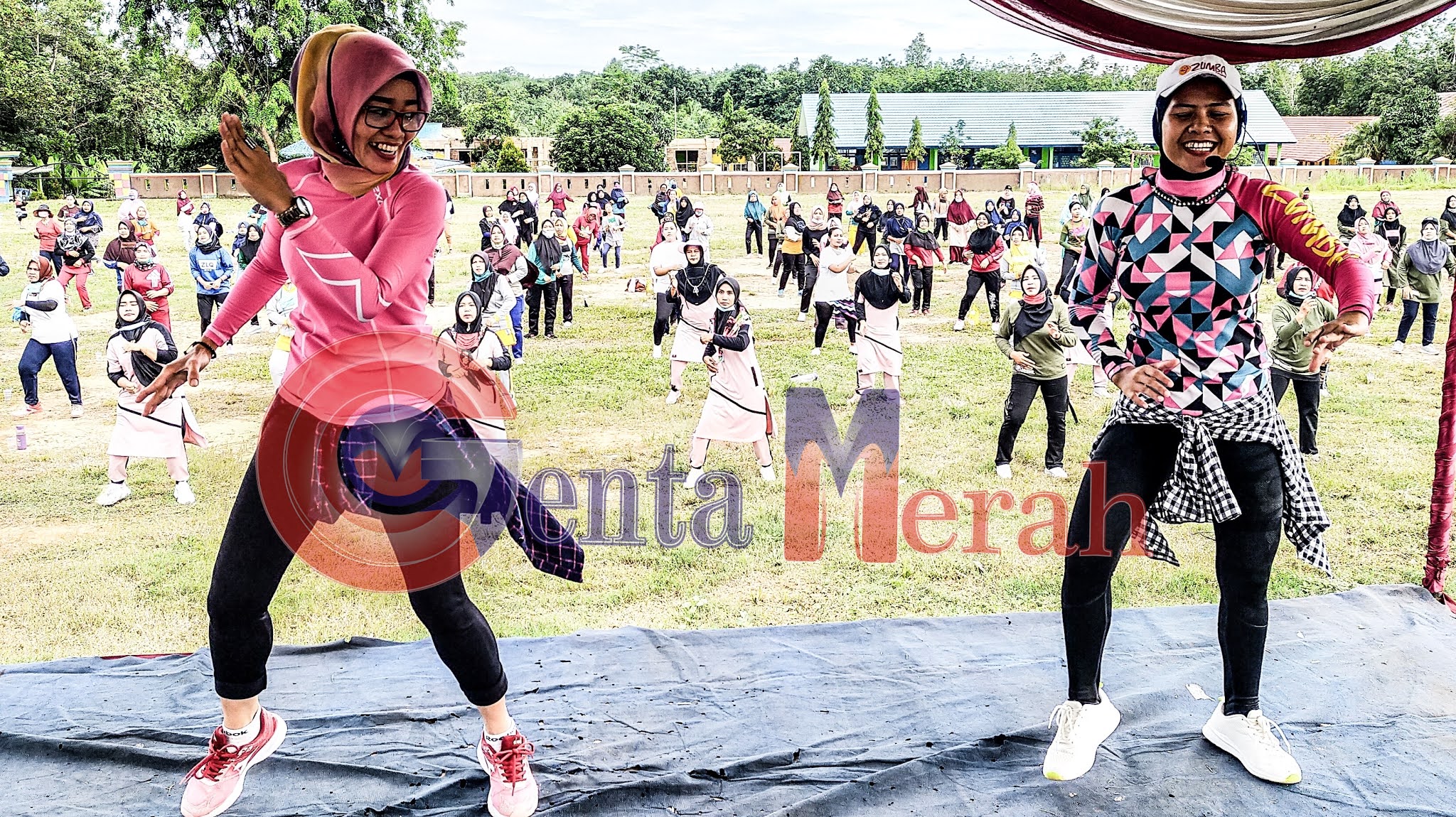 Dukung Adipati-Ali Rahman, Gebyar Senam “Berani” Ambyar Kalipapan Bergelora