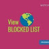 View blocked list on Facebook