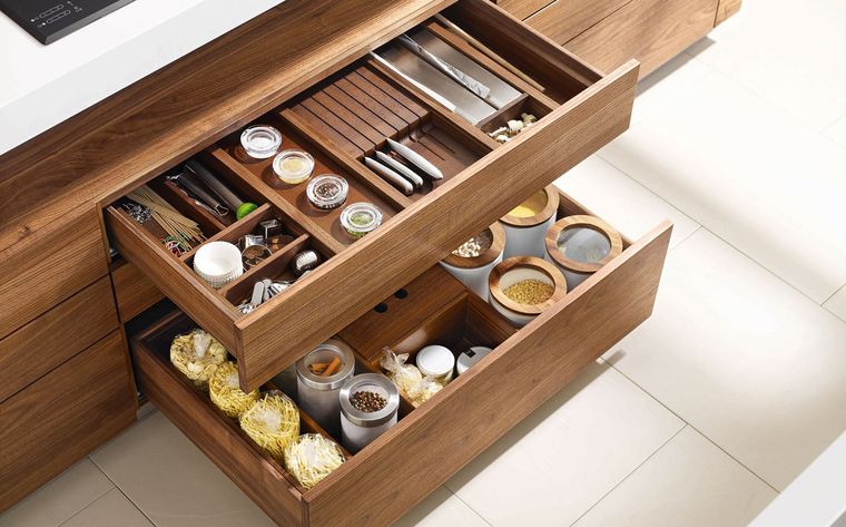 Diseño de cocinas - Diseño de cajones modernos de cocina