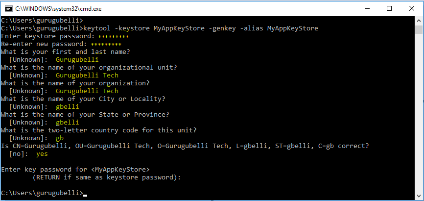 What is KeyStore and How to create KeyStore? - Gurugubelli Technologies