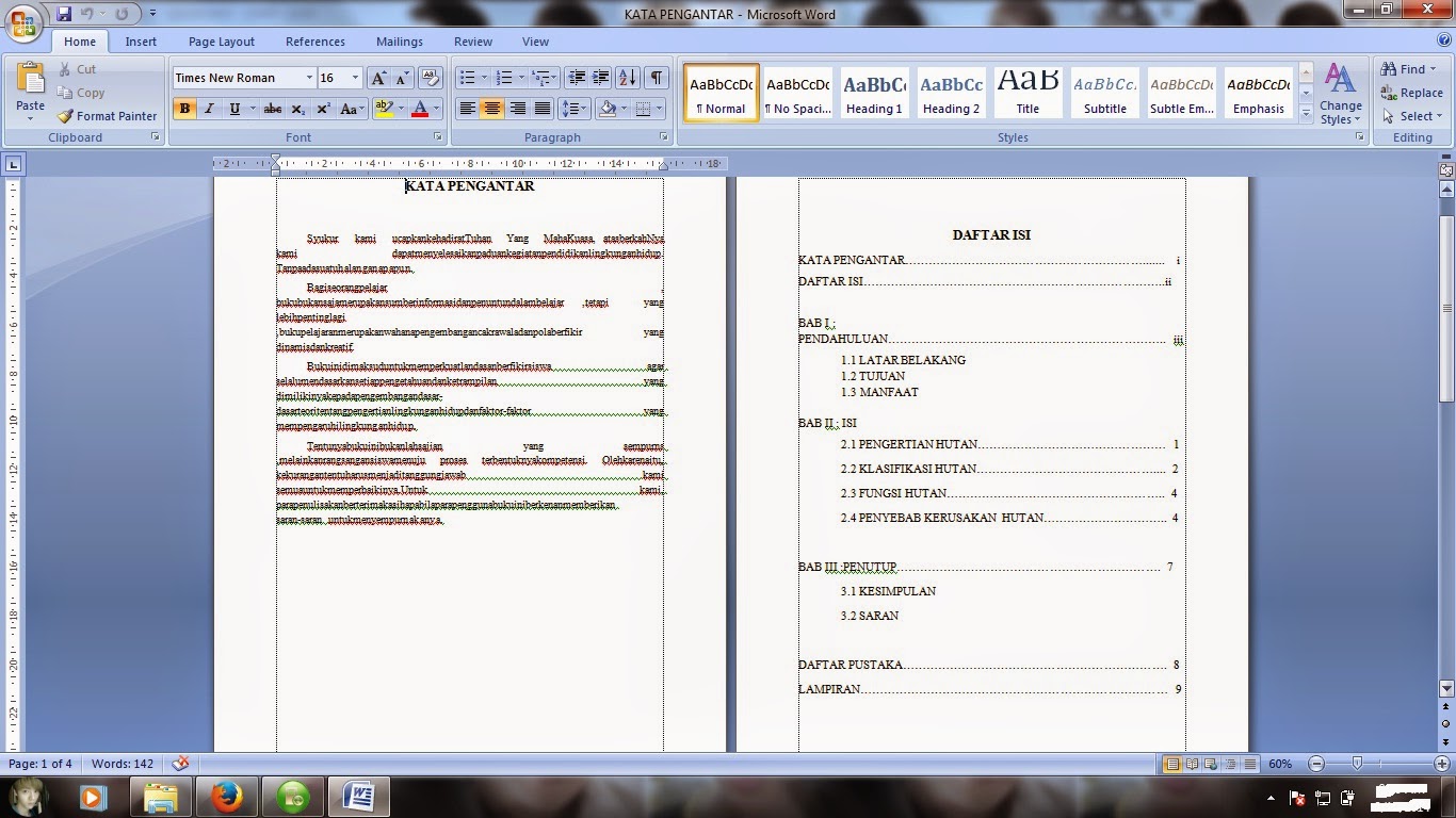 Devy Septyowati: contoh Makalah PLH "Kerusakan hutan"