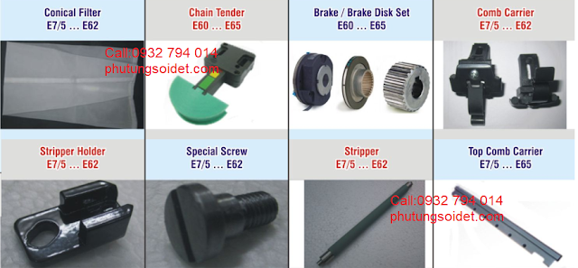 Phụ t&ugrave;ng m&aacute;y chải kỹ -Comber machine cho c&aacute;c h&atilde;ng m&aacute;y: Saurer, Jingwei, Trutzschler, Rieter, Crosrol, Marzoli 