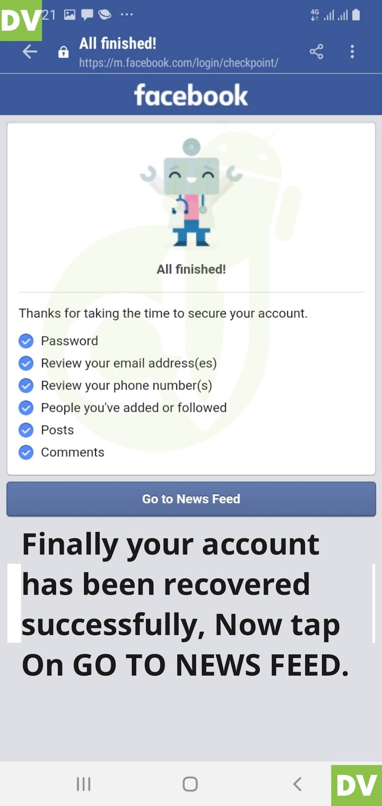 facebook report friends account hacked