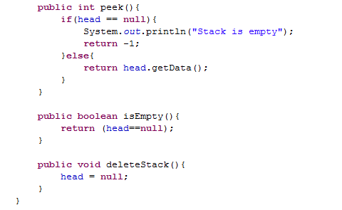 Java-Latte: Linked List implementation of Stack Data Structure in Java