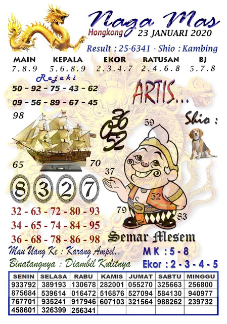 Paling Inspiratif Syair Hk Naga Mas 24 Januari 2020 ...