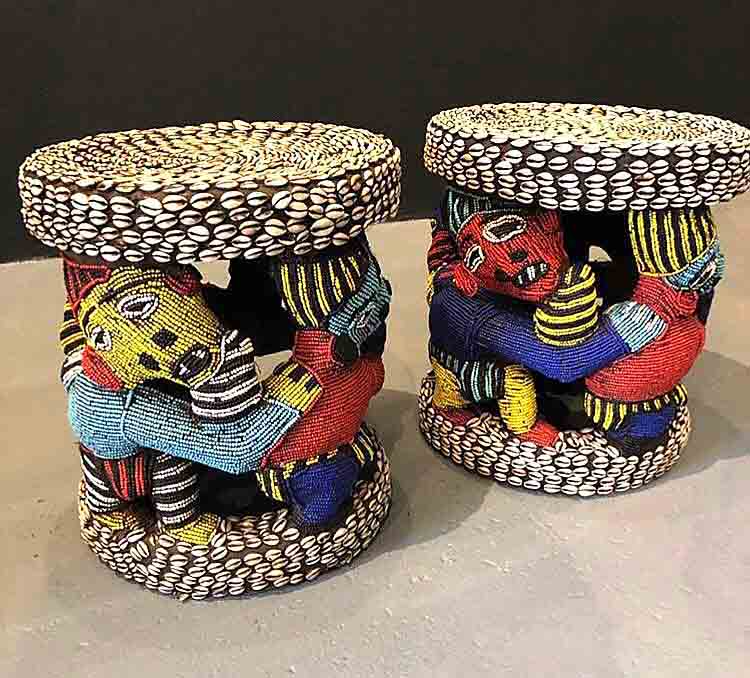 African Furniture & Decor│Hand Beaded