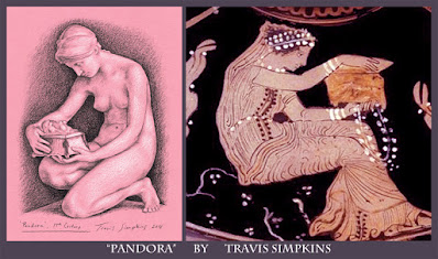 Pandora's Box. 19th Century. NeoClassical. Ancient Greek Mythology. by Travis Simpkins