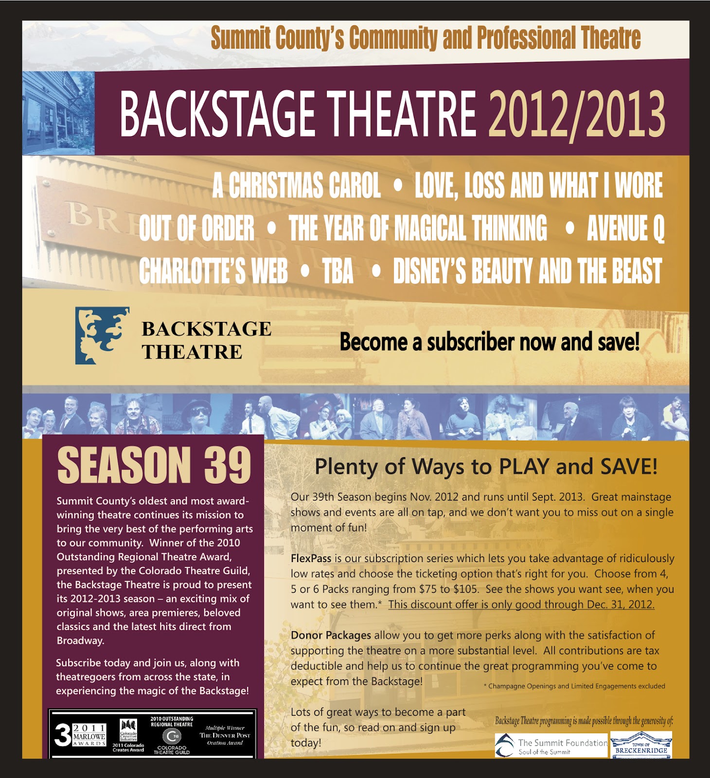 Backstage Theatre Blog