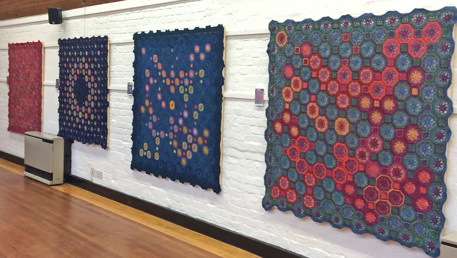Amanda's Crochet Blanket Adventures Unravel exhibition 2016