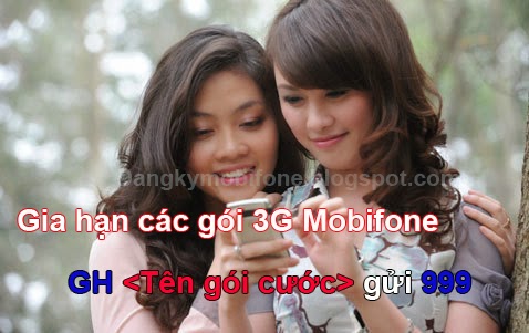 Hướng dẫn gia hạn các gói 3G Mobifone