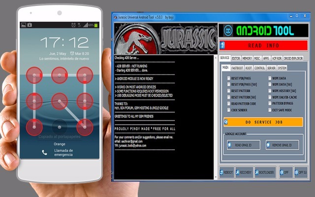  Jurassic UniAndroid, Sans perdre vos données, Super Logiciel, Supprimer schémas Oublier, USB Debuging