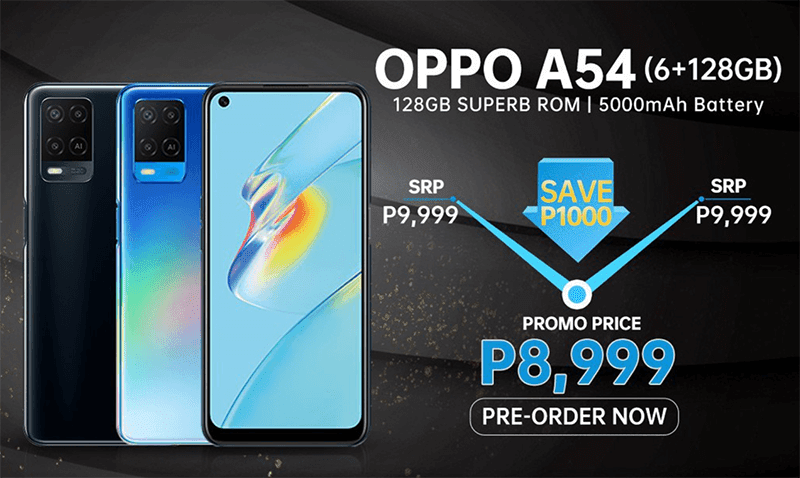 OPPO A54 6GB+128GB pre-order price online OPPO A54 6GB+128GB pre-order price online