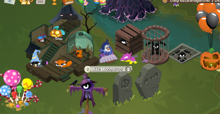 Animal Jam Mercury Rare Phantom Balloon/Chat Box/My Chicken Smoothie Pet!