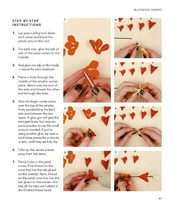 Crafting your own paper flower when there are no instructions