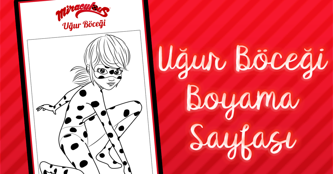 Uğur Böceği Boyama Sayfası! 4 Mucize! Uğur Böceği ile Kara Kedi