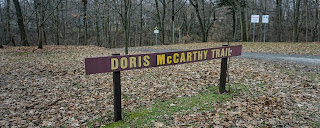 Sign at the beginning of the Doris McCarthy Trail.