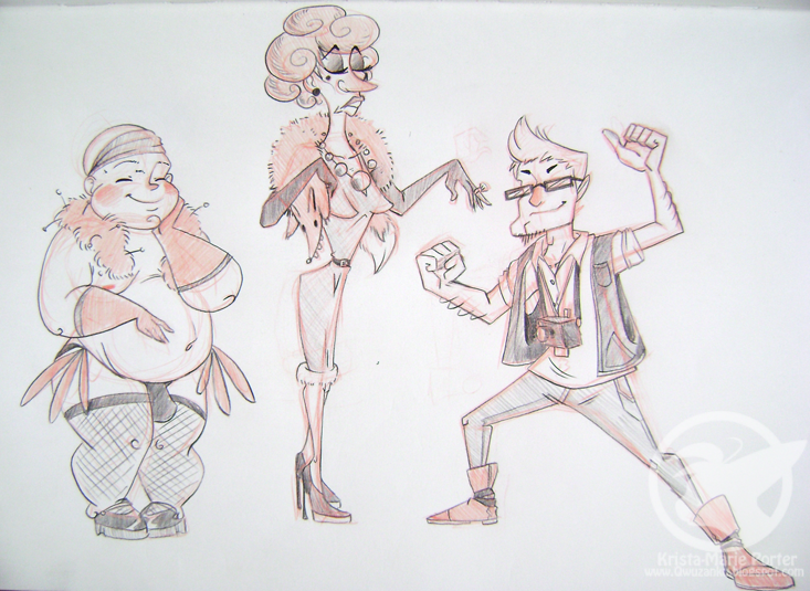 Gingerly Sketching Story Beats Hector Protector