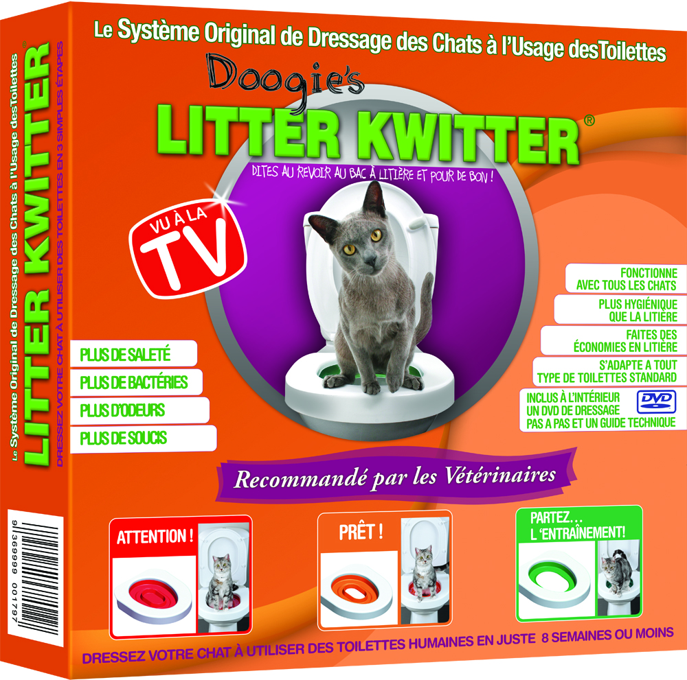 Mundo Gatuno Kit de aprendizaje para W.C "Litter Kwitter"