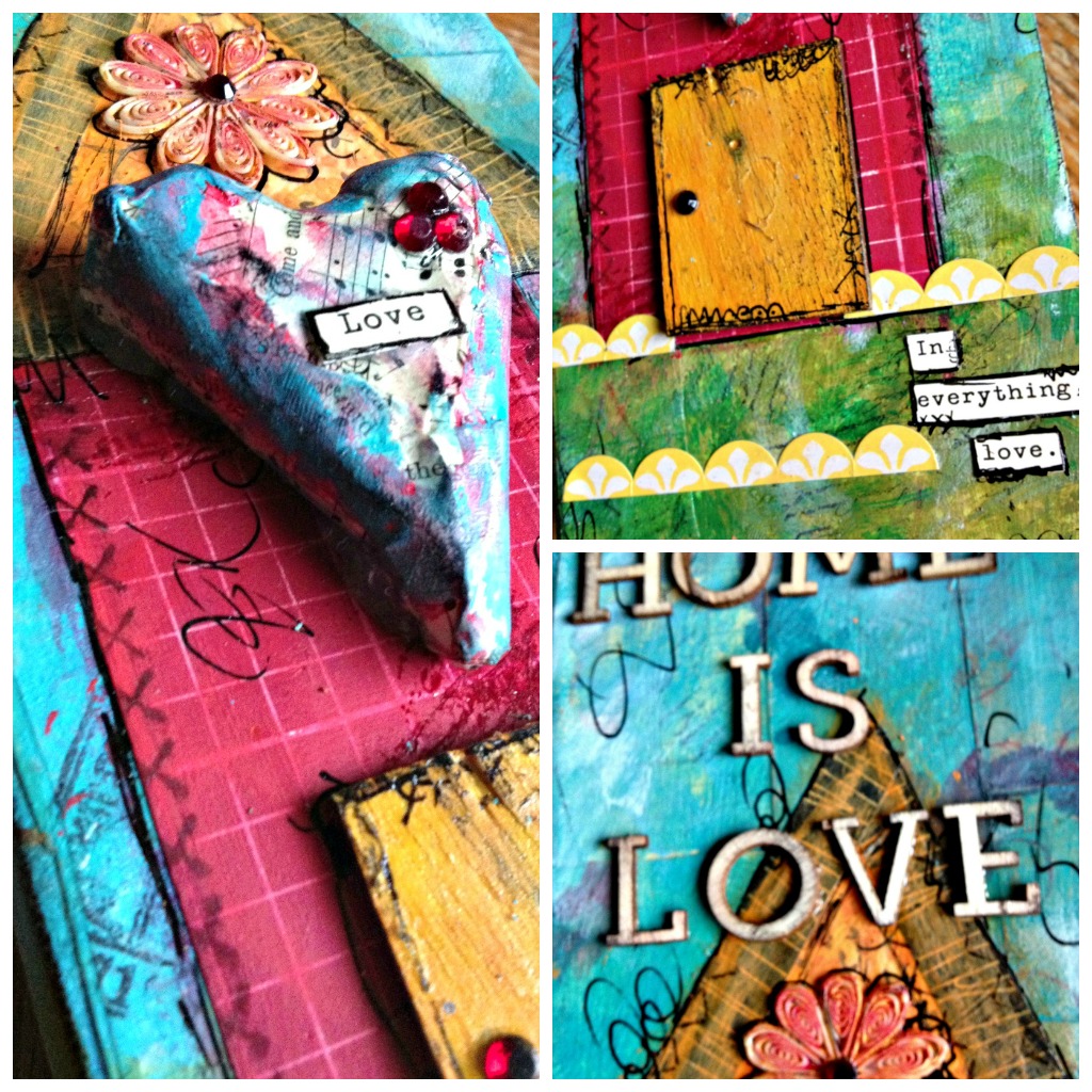 Creative Inspirations Paint Home is Love A Colorful Canvas