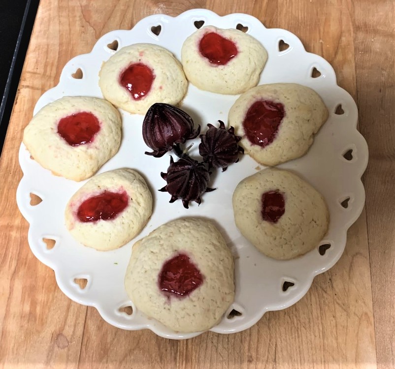 Best of Long Island and Central Florida Roselle Thumbprint Cookies